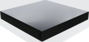 Konferenční stolek, bílá extra vysoký lesk HG/černá lesk, ELIOT