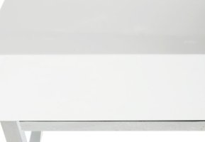 Konferenční stolek, chrom/bílá extra vysoký lesk HG, LOTTI