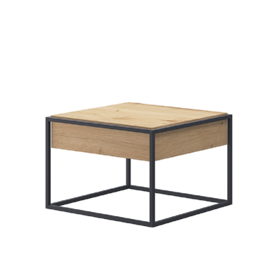 Konferenční stolek Spring EL60, dub artisan / černá