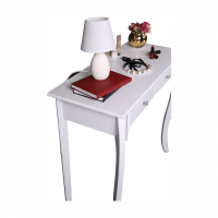 Konzolový stolek, bílá, SLICE