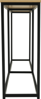 Konzolový stolek v industriálním stylu, dub / černá, BUSTA