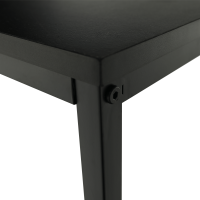 Konzolový stolek v industriálním stylu, tmavě šedá grafit / černá, BUSTA