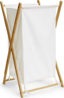 Koš na prádlo AVELINO, lakovaný bambus
