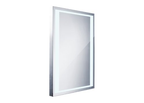 Koupelnové LED zrcadlo s ostrými rohy, 800x600mm, vypínač