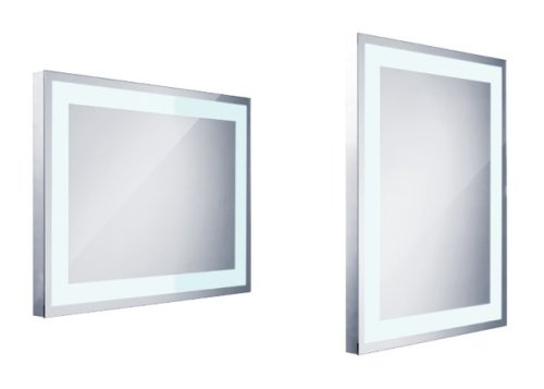Koupelnové LED zrcadlo s ostrými rohy, 600x800mm, vypínač