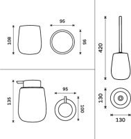 Koupelnový set Tabo TA SET-90