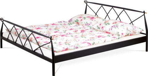 Kovová postel BED-1907 BK 90x200 cm
