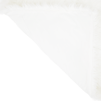 Kožešinová deka, bílá, 150x180, Ebona TYP 1