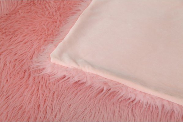 Kožešinová deka, ružová, 150x170, Ebona TYP 7