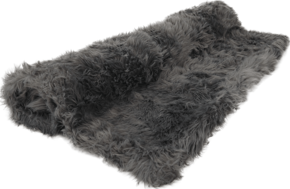 Kožešinová deka, šedá, 150x180, Ebona TYP 5