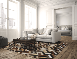 Luxusní koberec KŮŽE Typ2, patchwork, 120x180 cm