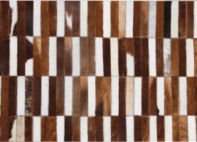 Luxusní koberec KŮŽE Typ5, patchwork, 141x200 cm