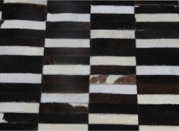 Luxusní koberec KŮŽE Typ6, patchwork, 141x200 cm