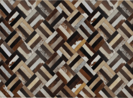 Luxusní koberec KŮŽE Typ2, patchwork, 170x200 cm