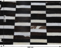 Luxusní koberec KŮŽE Typ6, patchwork, 201x300 cm