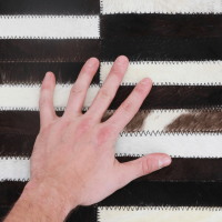 Luxusní koberec KŮŽE Typ6, patchwork, 69x140 cm