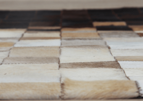 Luxusní koberec KŮŽE Typ7, patchwork, 140x200 cm