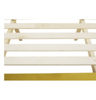 Luxusní postel REINA, zlatá Velvet látka, 160x200