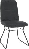 Moderní židle ALMIRA, černá látka / kov
