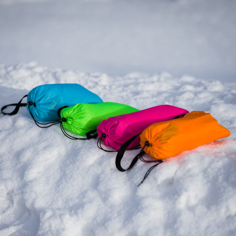 Nafukovací sedací vak/lazy bag LEBAG, zelená