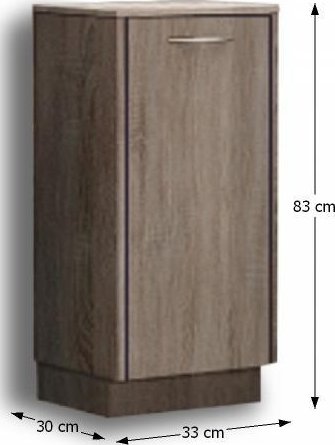 Koupelnová nízká skříňka OLIVIA TR12, dub sonoma truffle