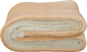 Oboustranná deka, béžová, 127x152, KASALA TYP 2