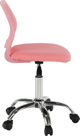 Otočná židle, růžová/chrom, SELVA