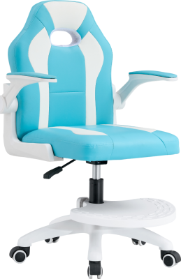 Otočná židle RAMIL modrá/bílá
