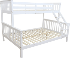Rozložitelná patrová postel BAGIRA, bílá