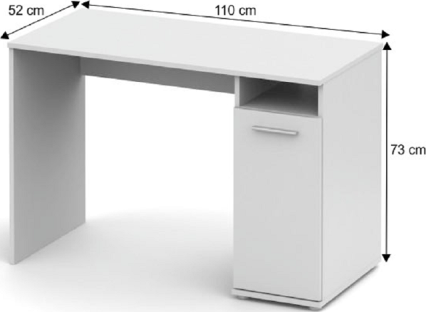 PC stůl Singa 21, bílá