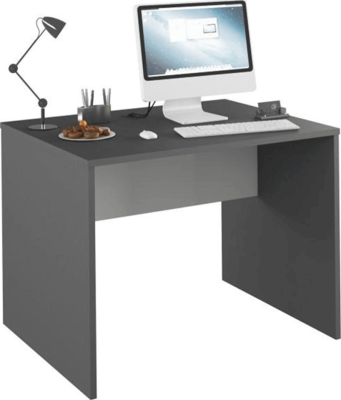 PC stůl, grafit / bílá, RIOMA NEW TYP 12