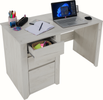 PC stůl ANGEL typ 80, 3S, bílá / craft