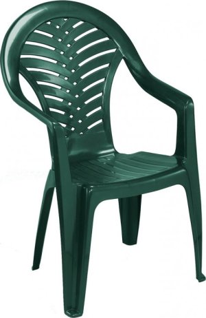Plastová zahradní židle Oceán zelená