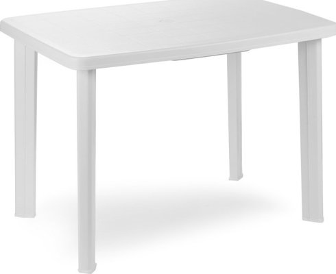 Plastový zahradní stůl Faretto bílý