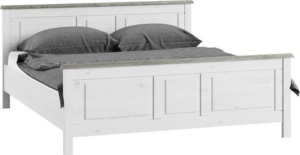 Bílá manželská postel LIONA LM16, 180x200 cm