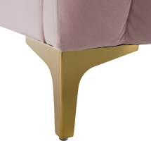Postel KAISA, růžová / gold chrom zlatý matný, 160x200