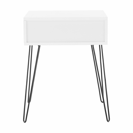 Příruční stolek HONEJ, bílá/černá
