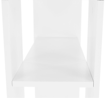 Příruční stolek, bílá, Zoela New