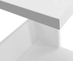 Příruční stolek, bílé provedení, ZENOR