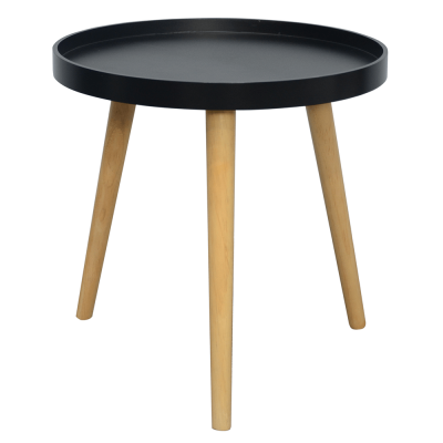 Příruční stolek SANSE TYP 2, černá/přírodní