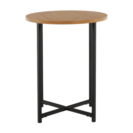 Příruční stolek, dub/černý kov, IMSAR