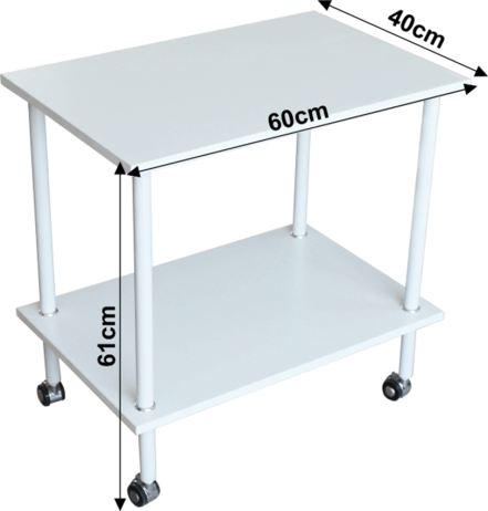 Příruční stolek LABON, matná bílá