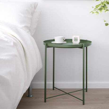 Příruční stolek TRIDER, zelená