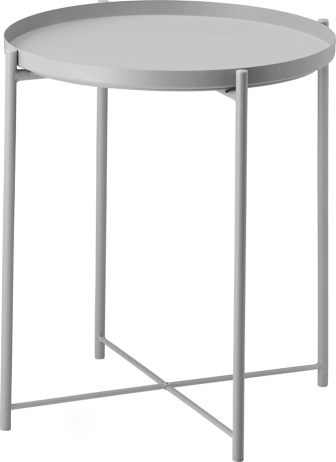 Příruční stolek TRIDER, šedá