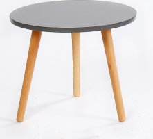 Příruční stolek, šedá / natural, Bazzy 2