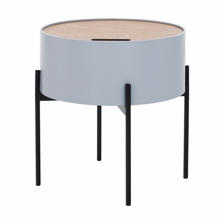 Příruční stolek MOSAI, šedá / přírodní / černá