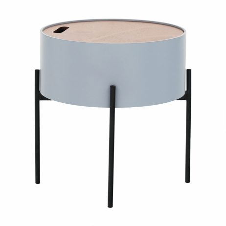 Příruční stolek MOSAI, šedá / přírodní / černá