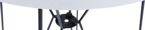 Příruční stůl, bílá/černá RUBEN
