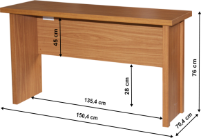 Psací stůl, třešeň, OSCAR T01