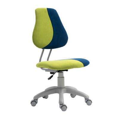 Rostoucí otočná židle RAIDON, zelená/modrá/šedá